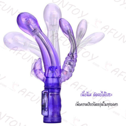 [DRV015] ดิลโด้สั่นสองทางดัดงอรูปได้ - Image 5