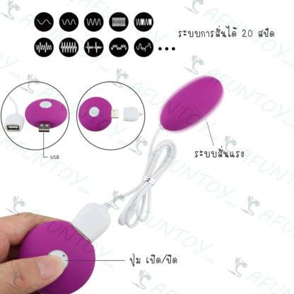 [VB017]ไข่สั่นหัวเดียว รีโมท USB - Image 7