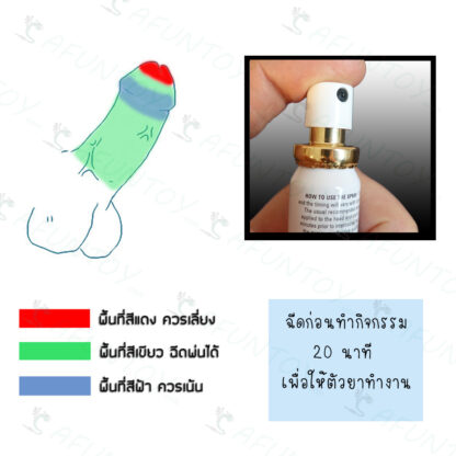[GS010]สเปรย์เพิ่มความอึด ชะลอการหลั่ง STUD 100 - Image 4